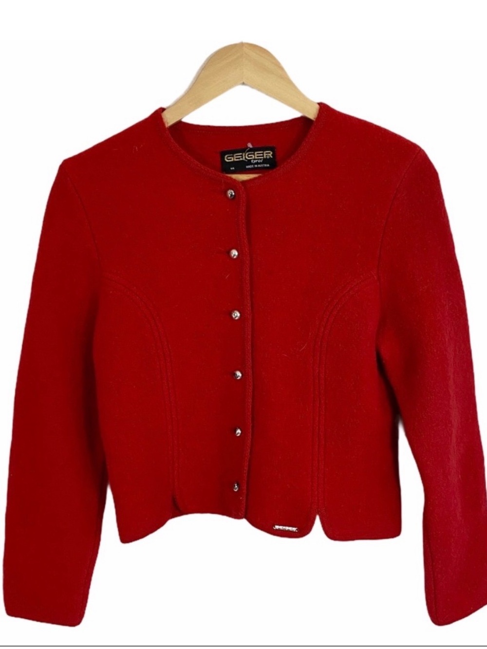 Geiger Vintage Red Cardigan